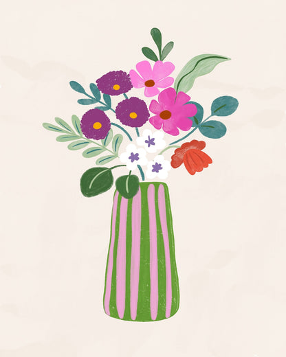 Vibrant Bloom Vase