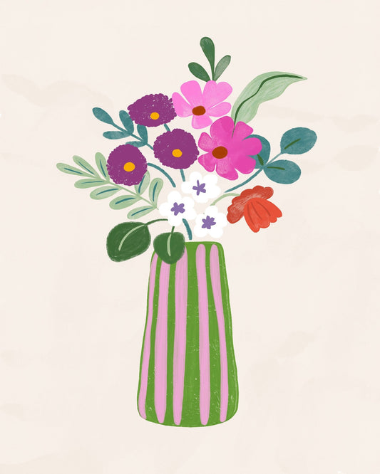 Vibrant Bloom Vase