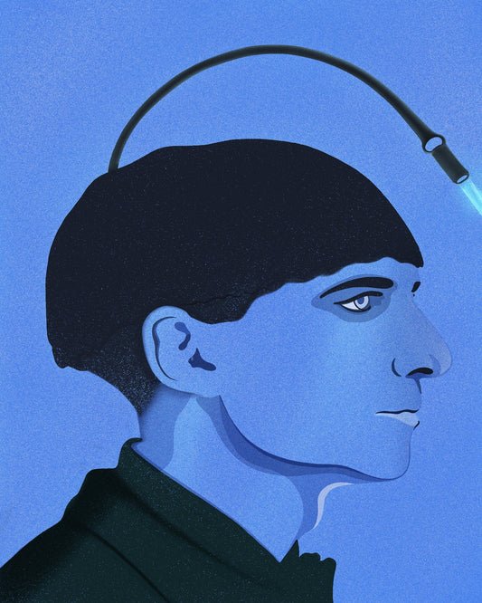 The Man With The Blue Face