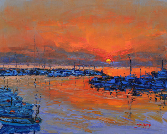 Harbor Sunrise Glow