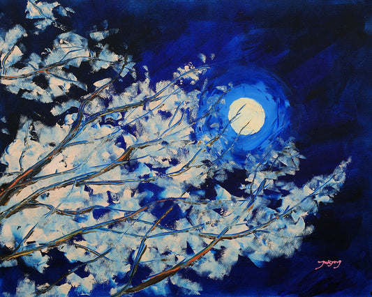 Moonlit Cherry Blossom
