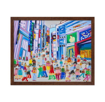 City Crowd Canvas