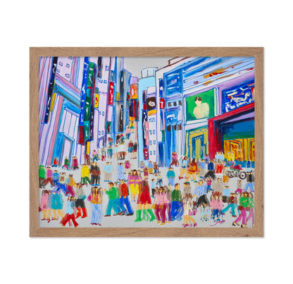 City Crowd Canvas
