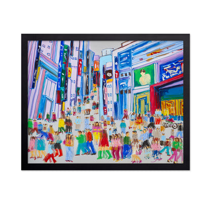 City Crowd Canvas