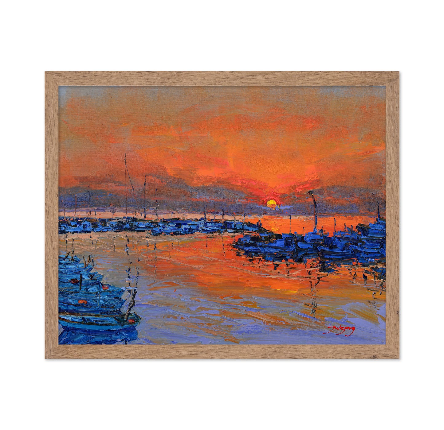 Harbor Sunset Boats