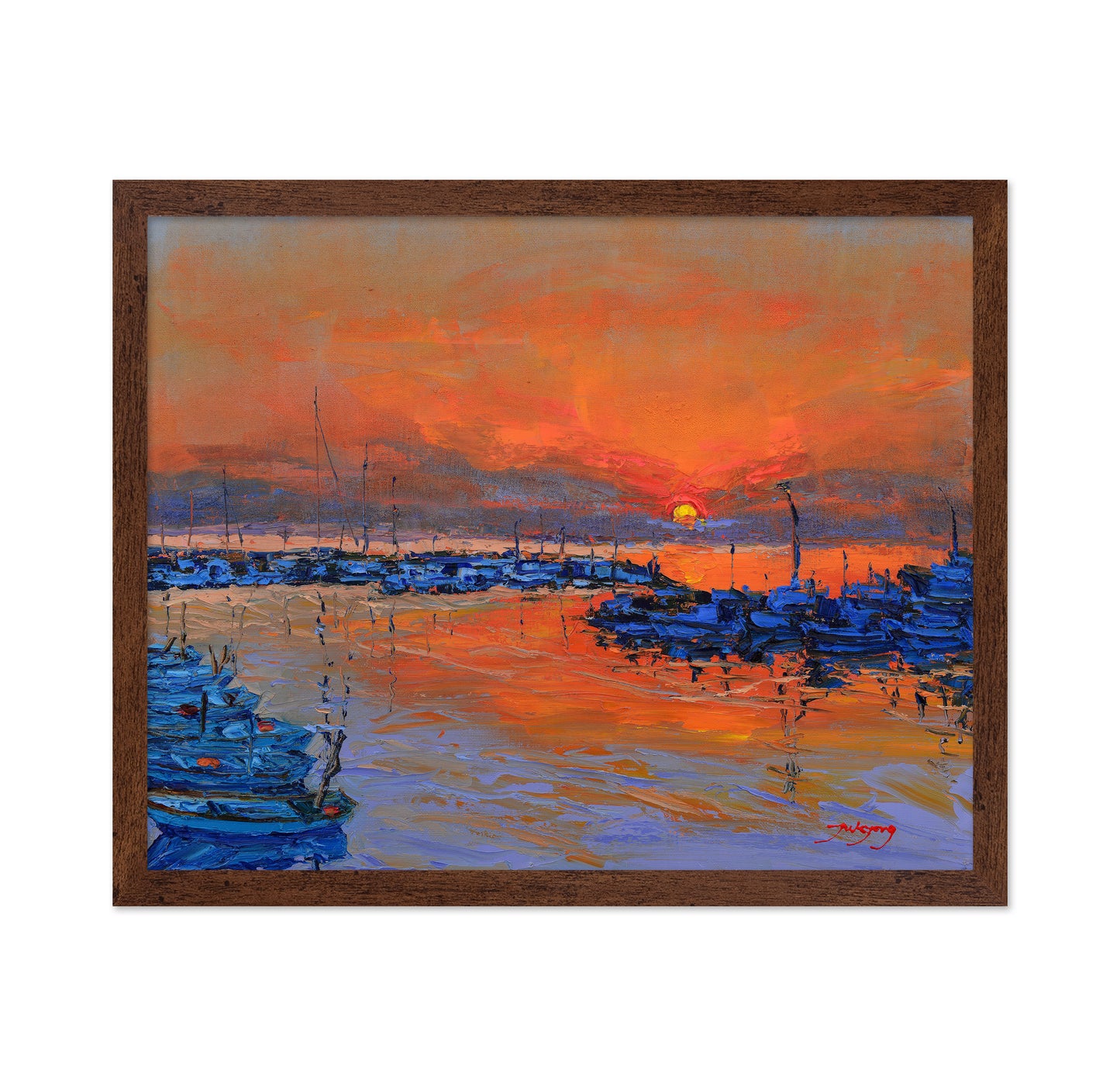 Harbor Sunset Boats