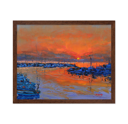 Harbor Sunset Boats