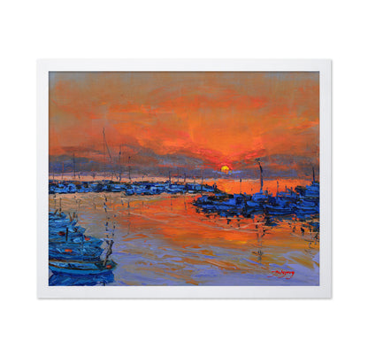 Harbor Sunset Boats
