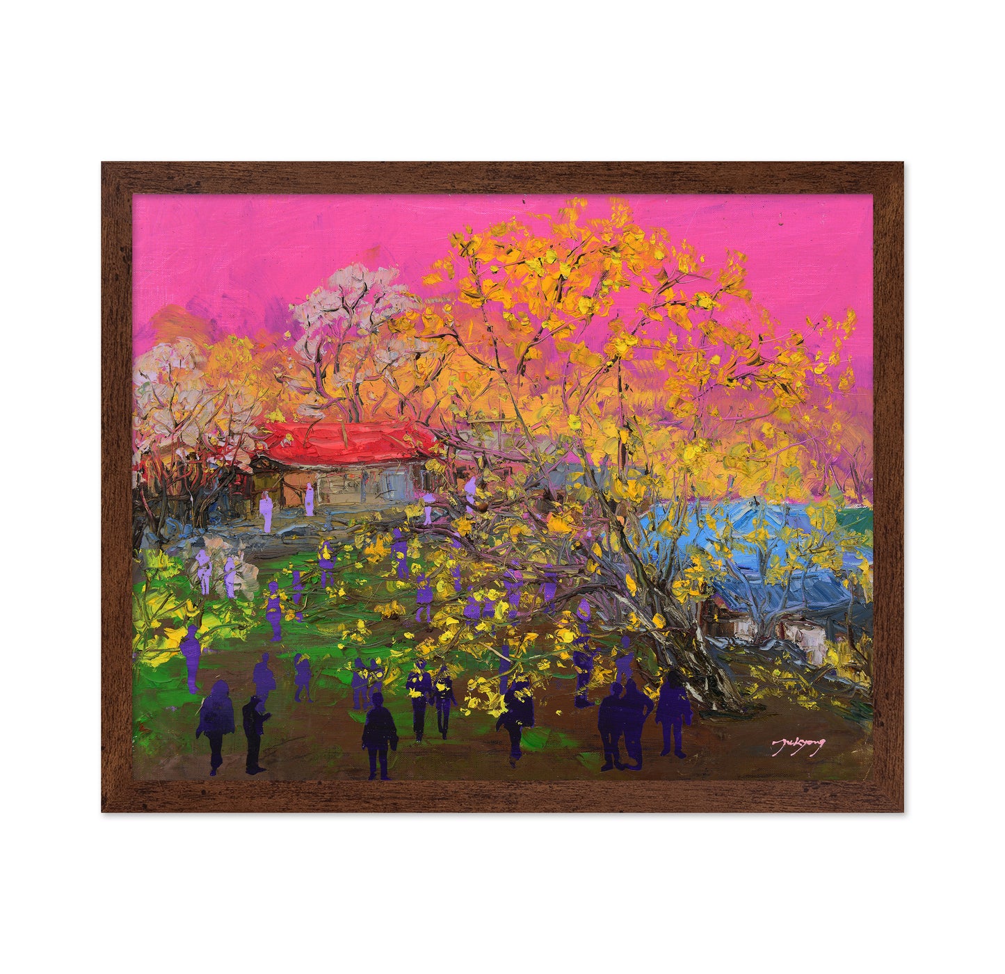 Cornus Officinalis Festival Oil On Canvas