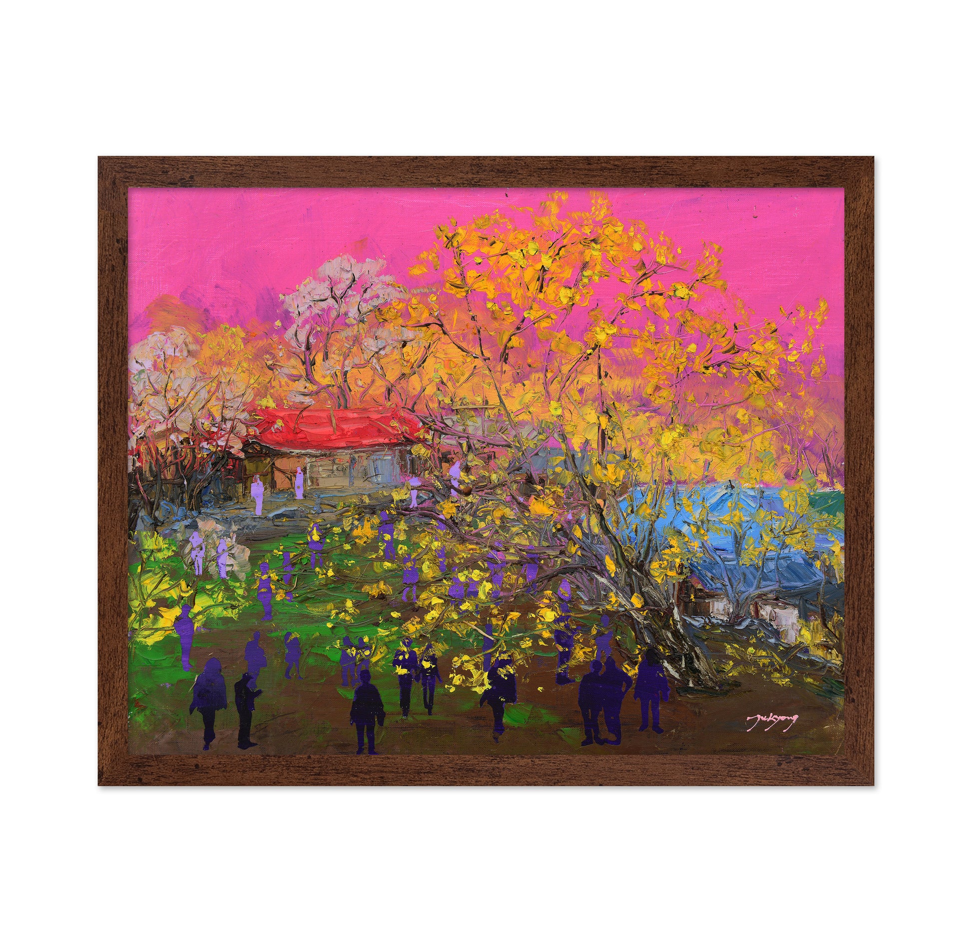 Cornus Officinalis Festival Oil On Canvas