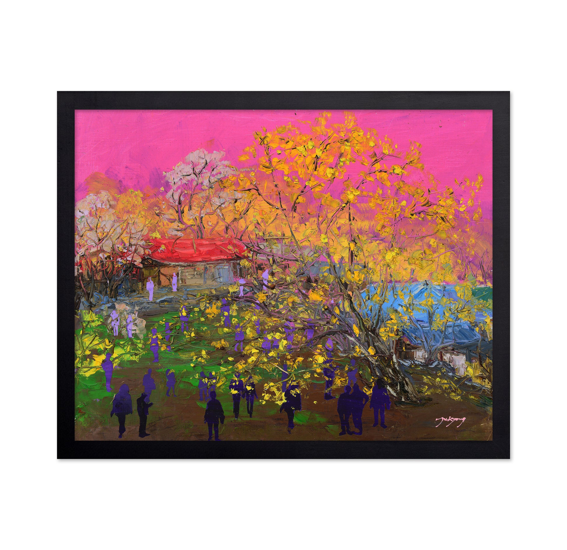 Cornus Officinalis Festival Oil On Canvas