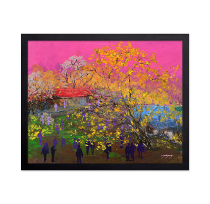 Cornus Officinalis Festival Oil On Canvas