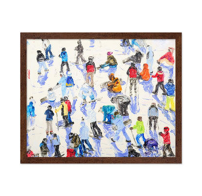 A Lively Ice Skating Scene