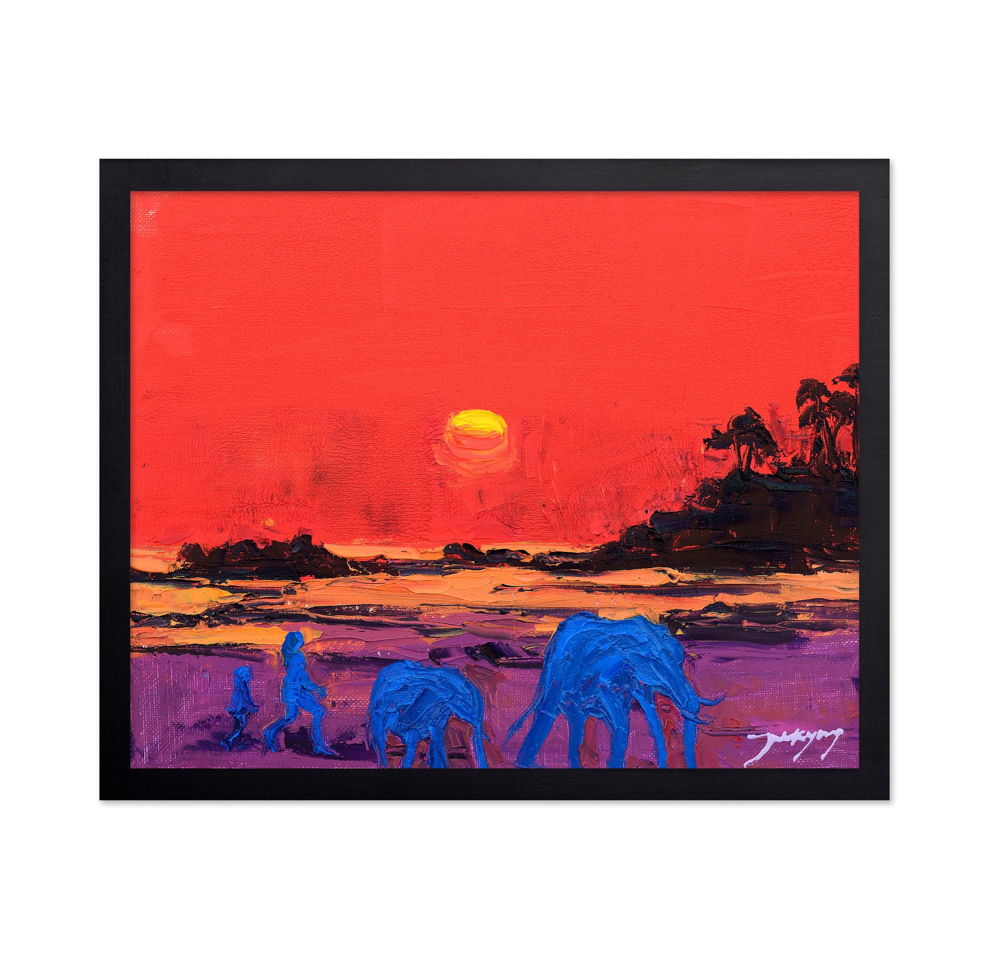 Vibrant Red Sky
