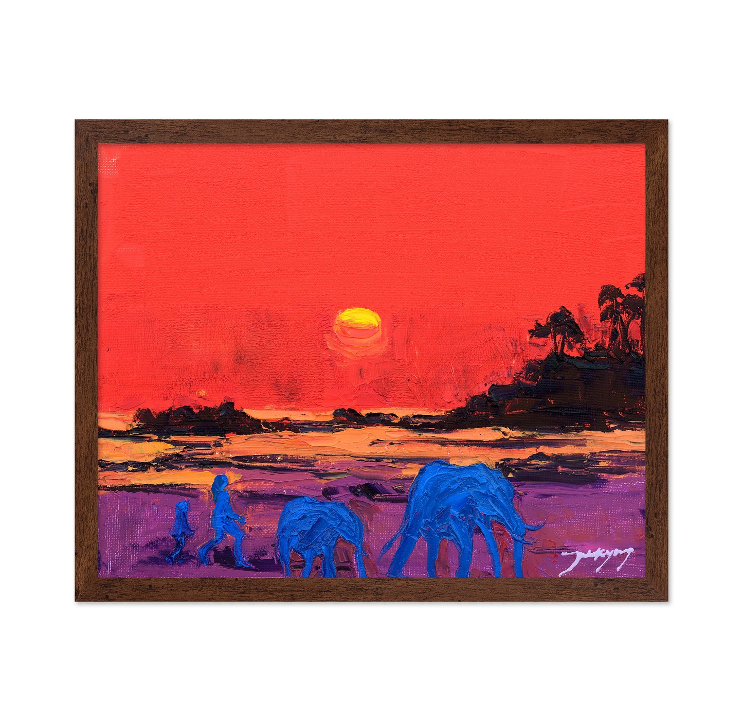 Vibrant Red Sky