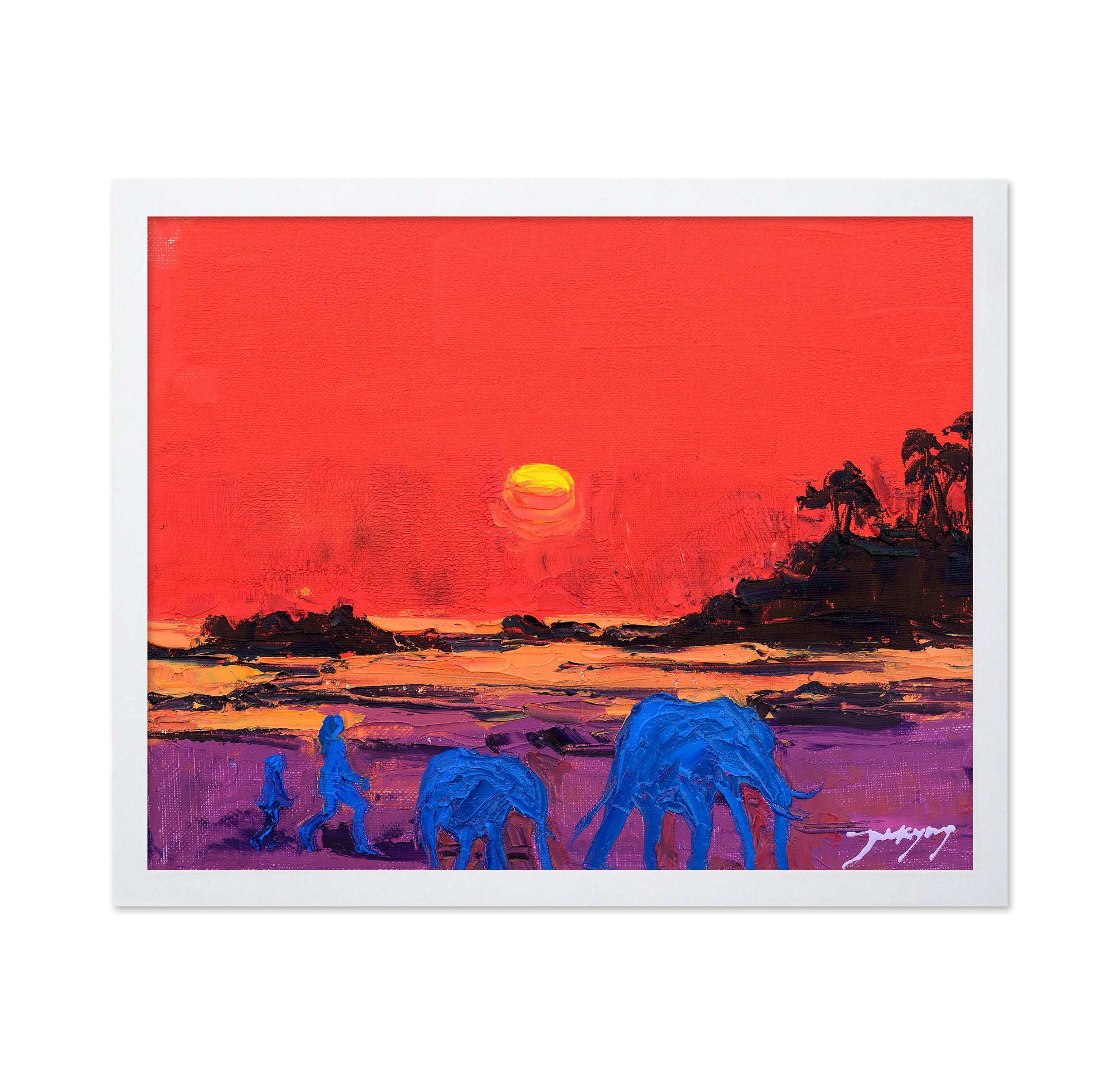 Vibrant Red Sky