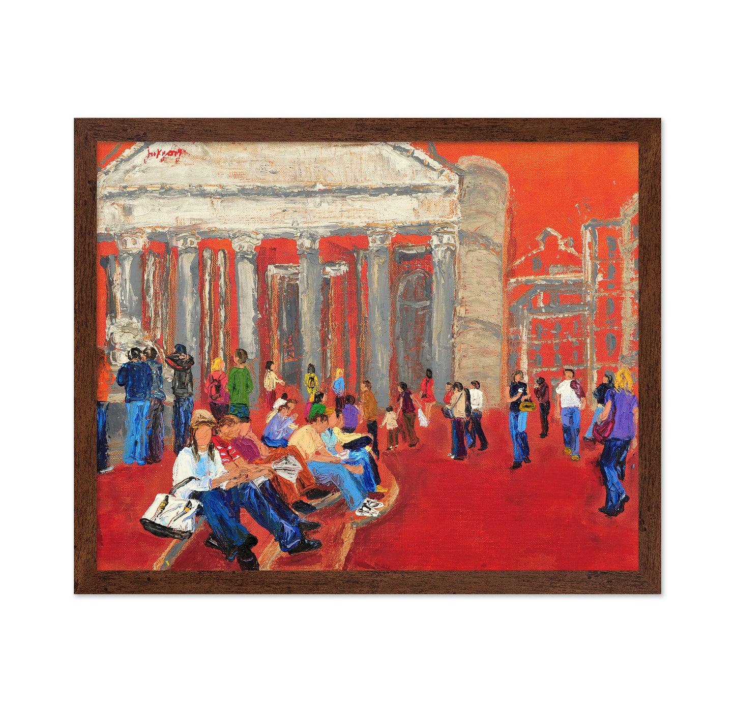 Bustle in Red