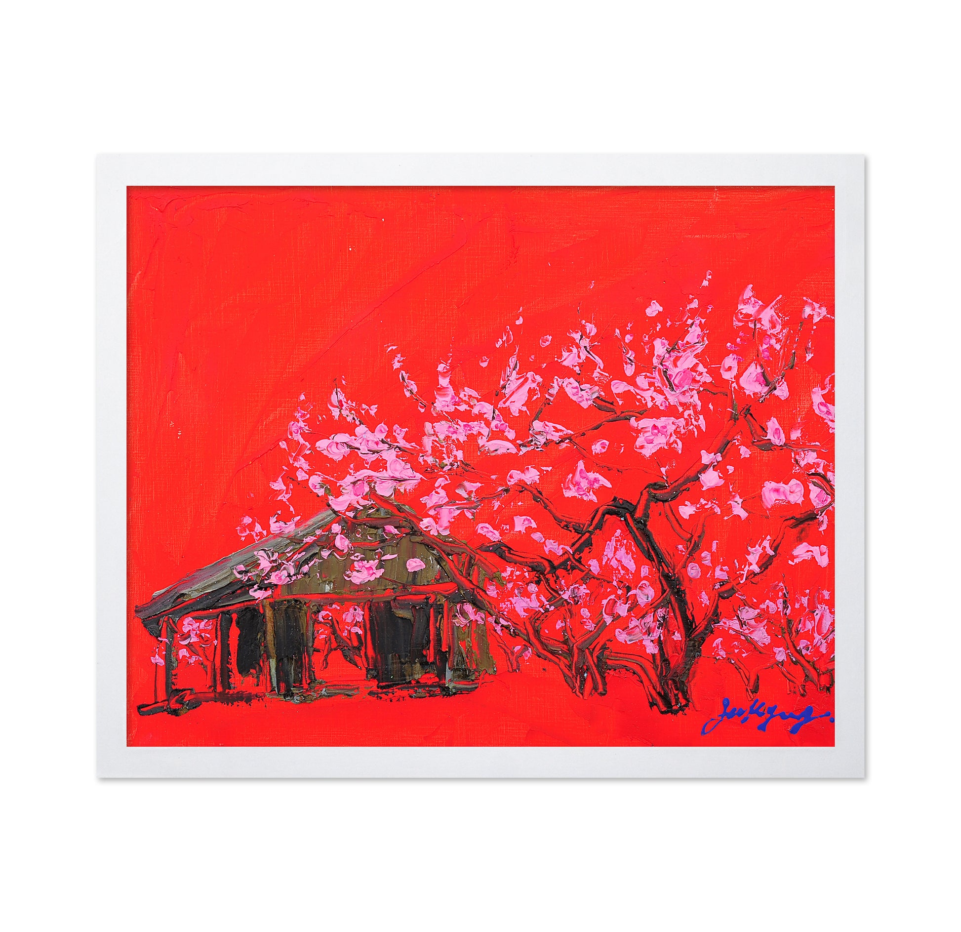 Peach Blossom Oil on Canvas