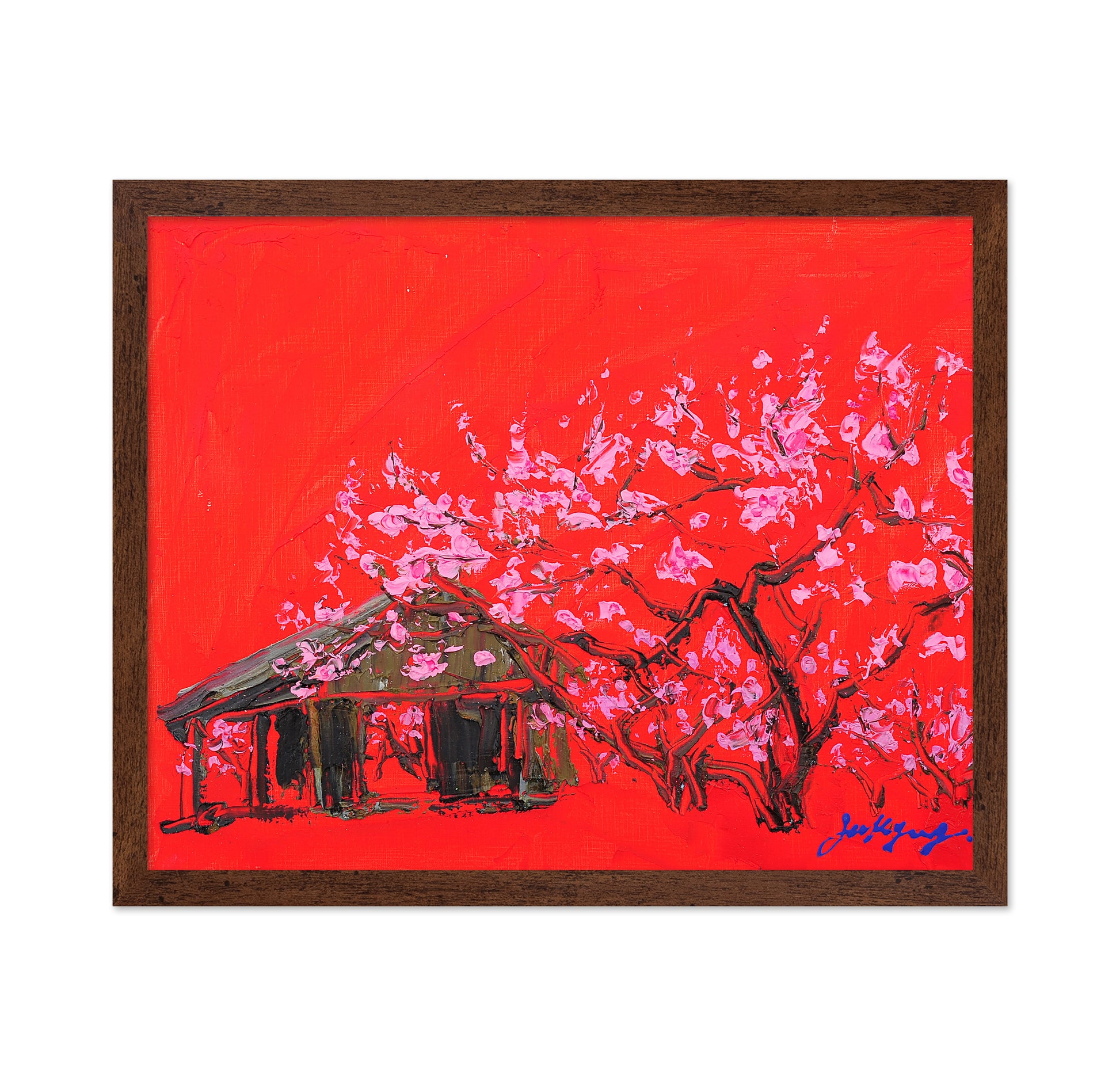Peach Blossom Oil on Canvas
