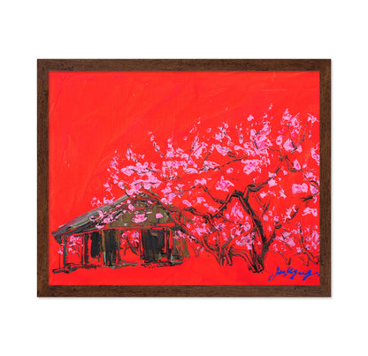 Peach Blossom Oil on Canvas