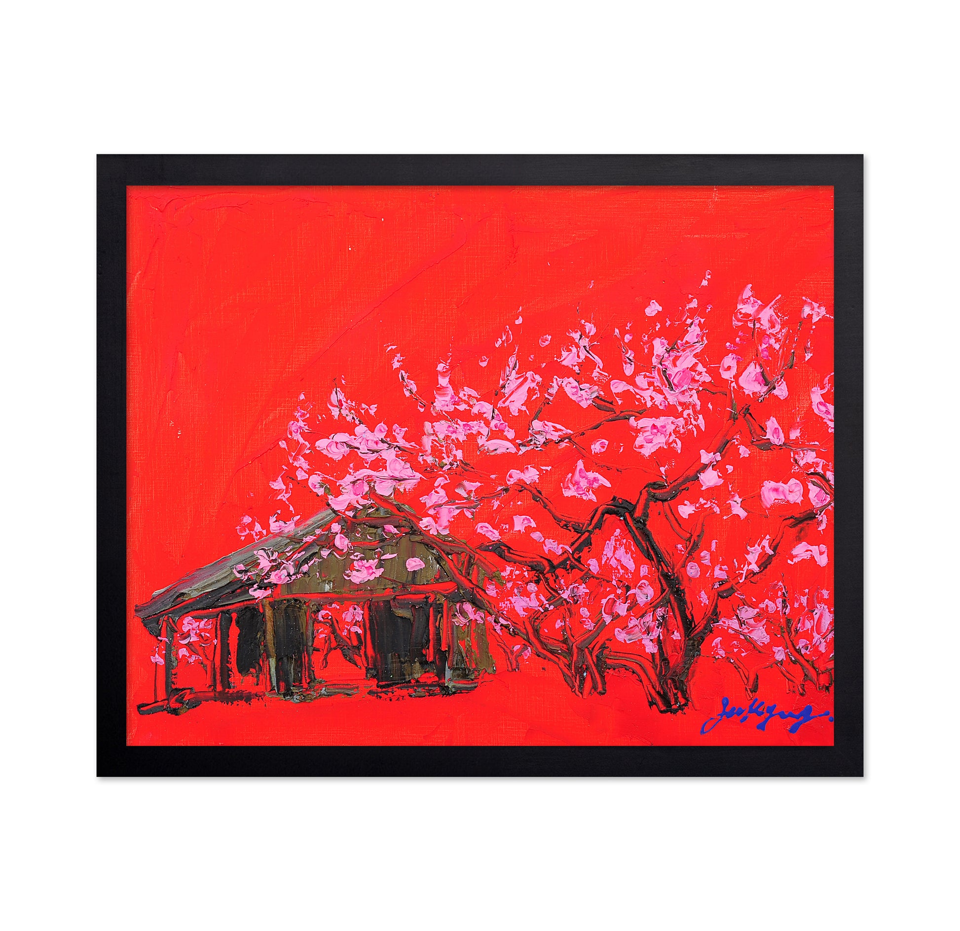 Peach Blossom Oil on Canvas