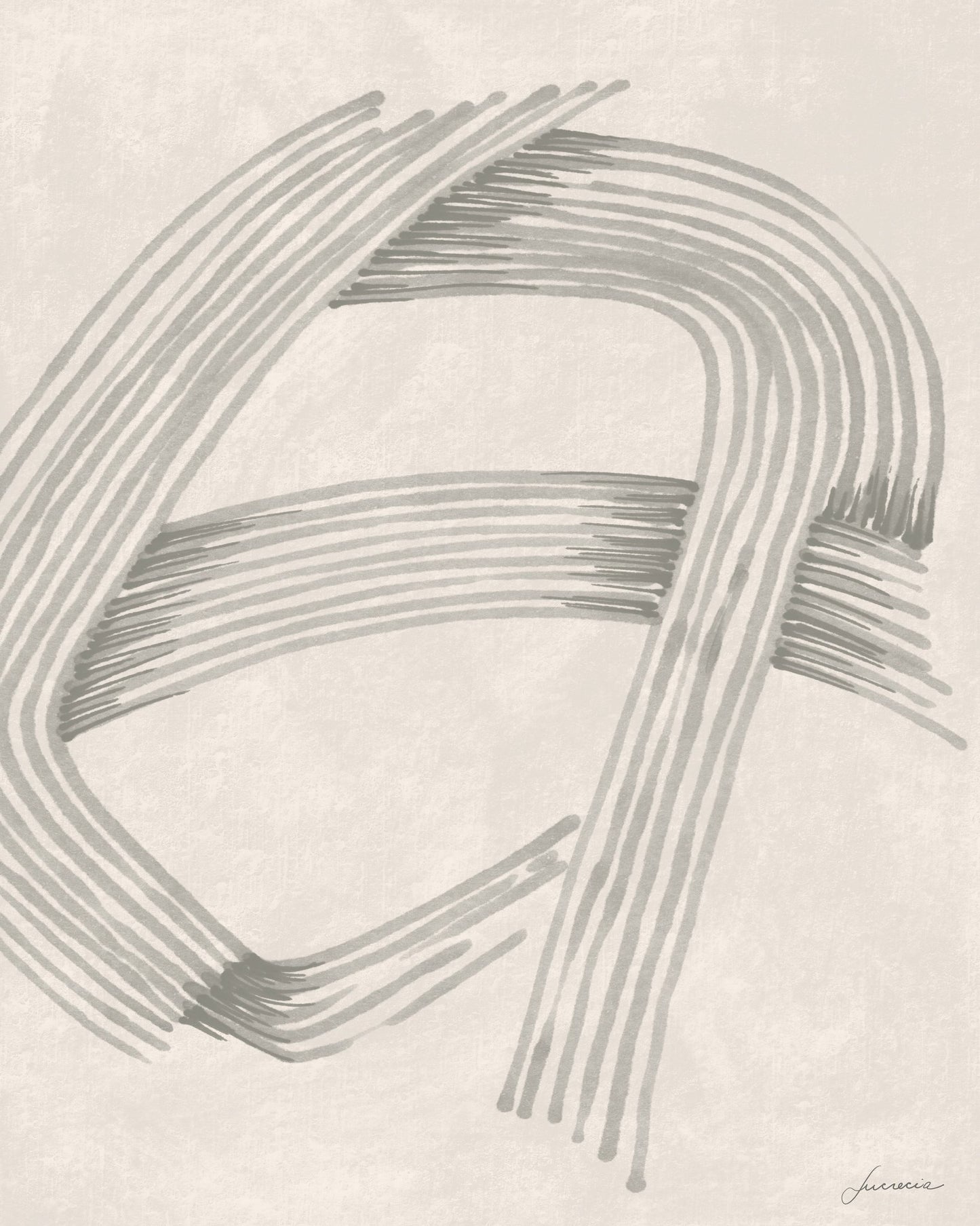 Abstract Grey Intersections No 2