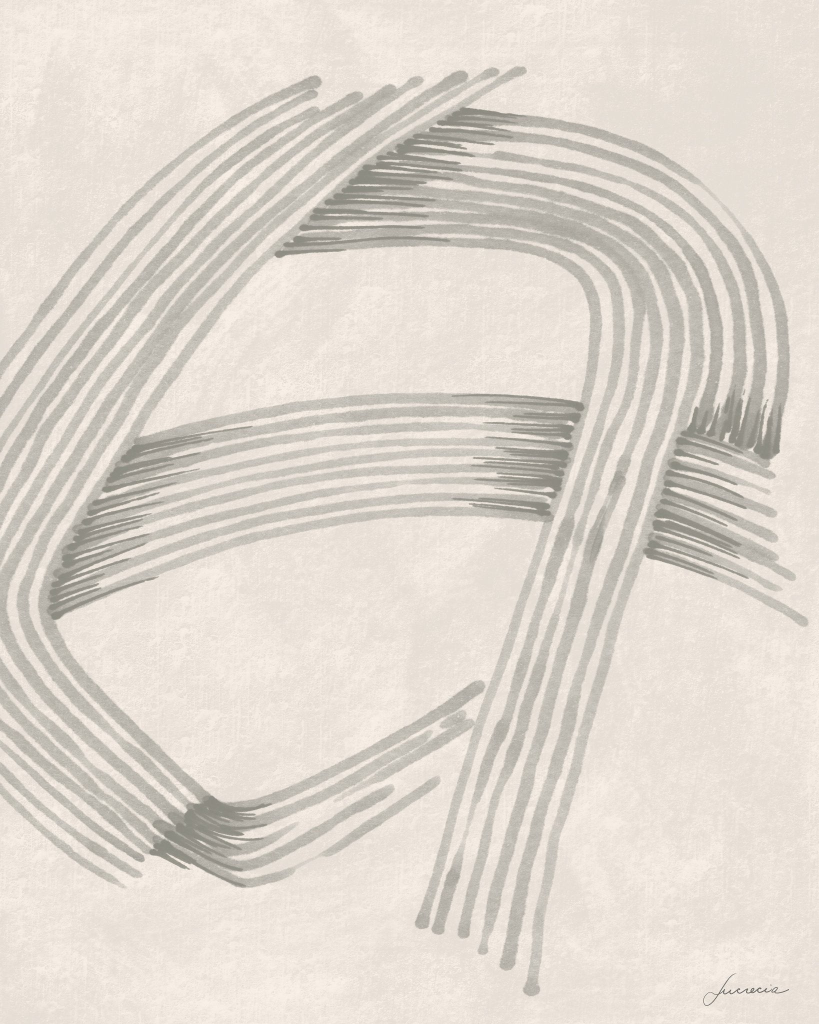 Abstract Grey Intersections No 2