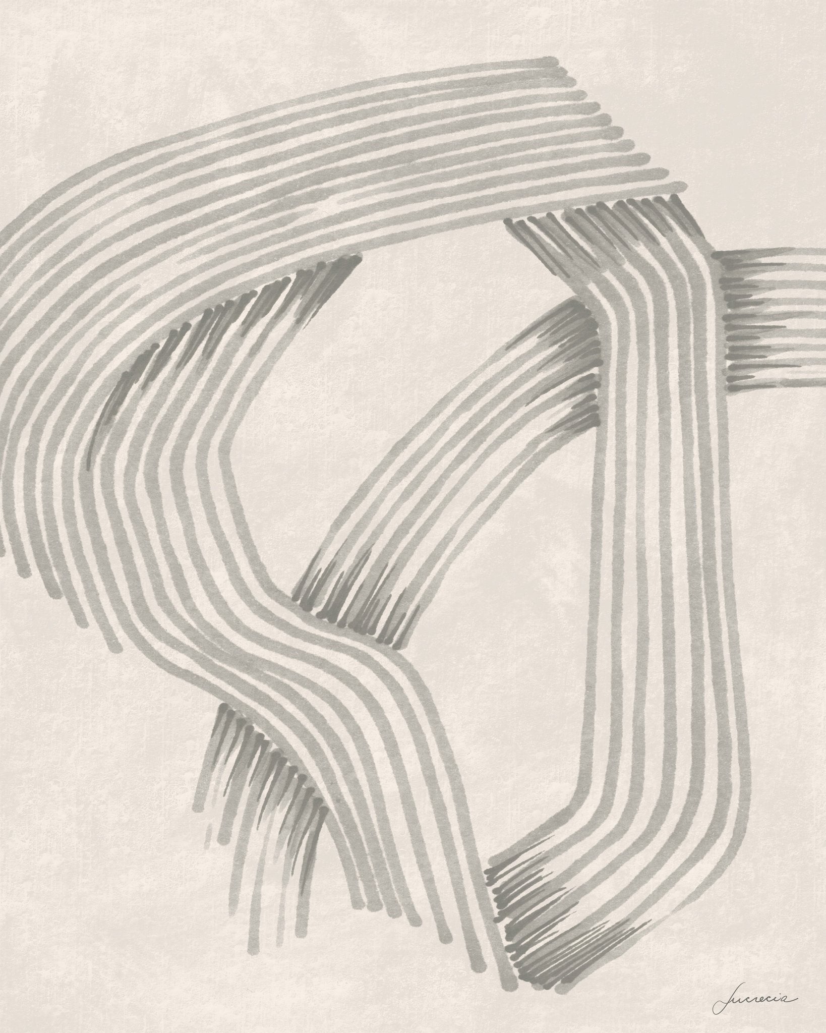 Abstract Grey Intersections No 1