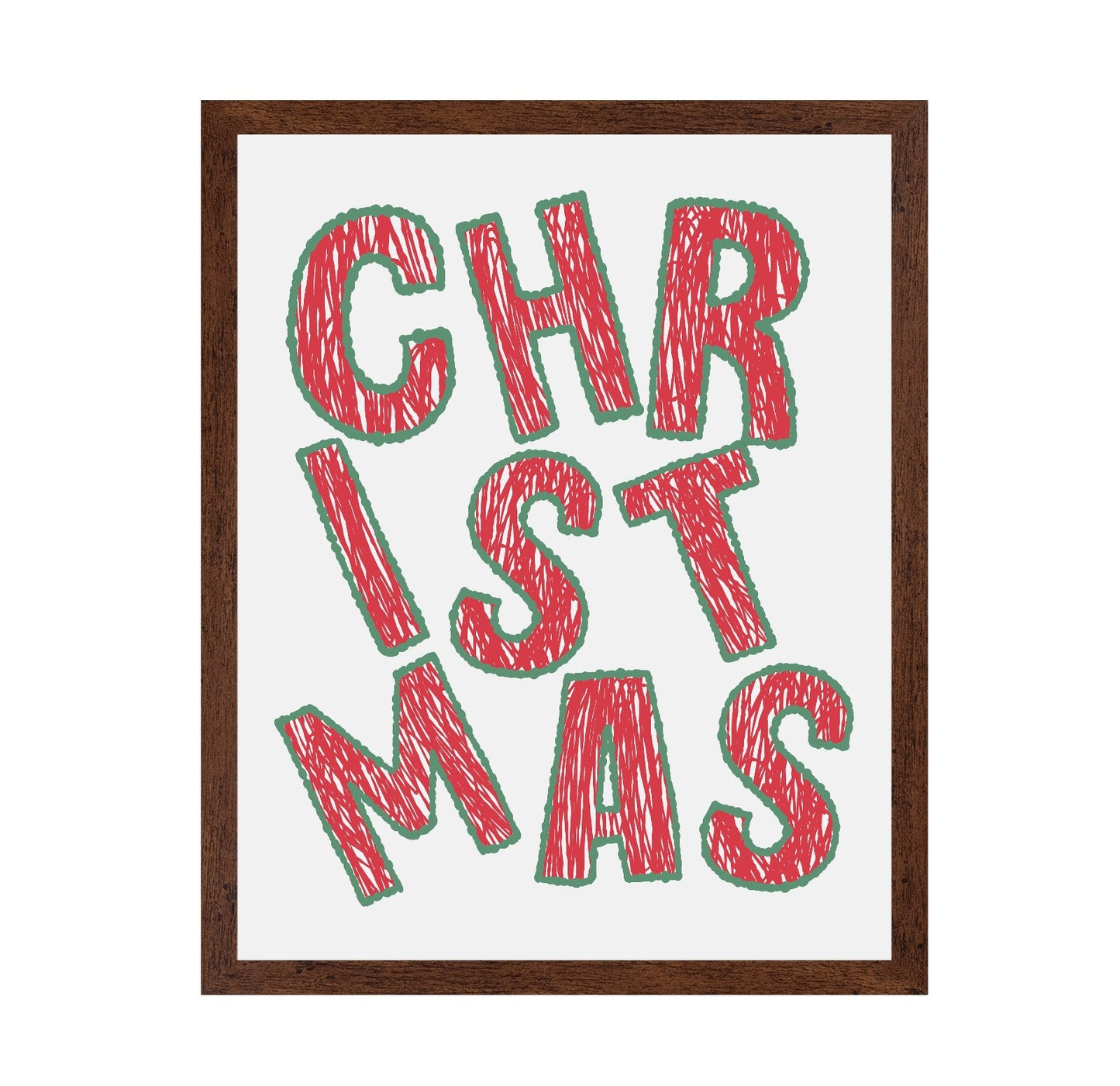 Christmas - Bold Tilted Letter