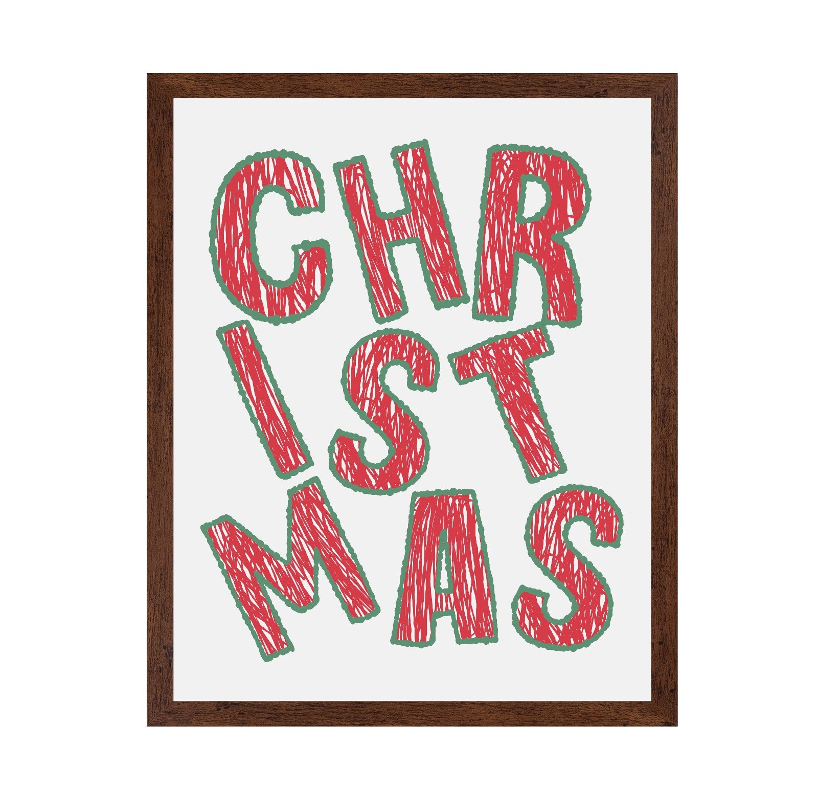 Christmas - Bold Tilted Letter