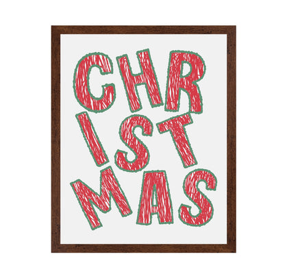 Christmas - Bold Tilted Letter