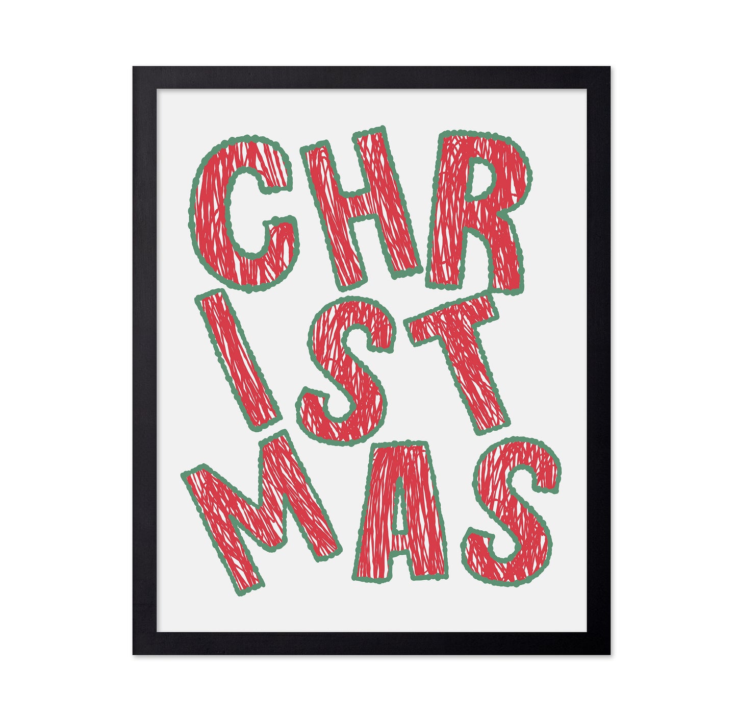 Christmas - Bold Tilted Letter