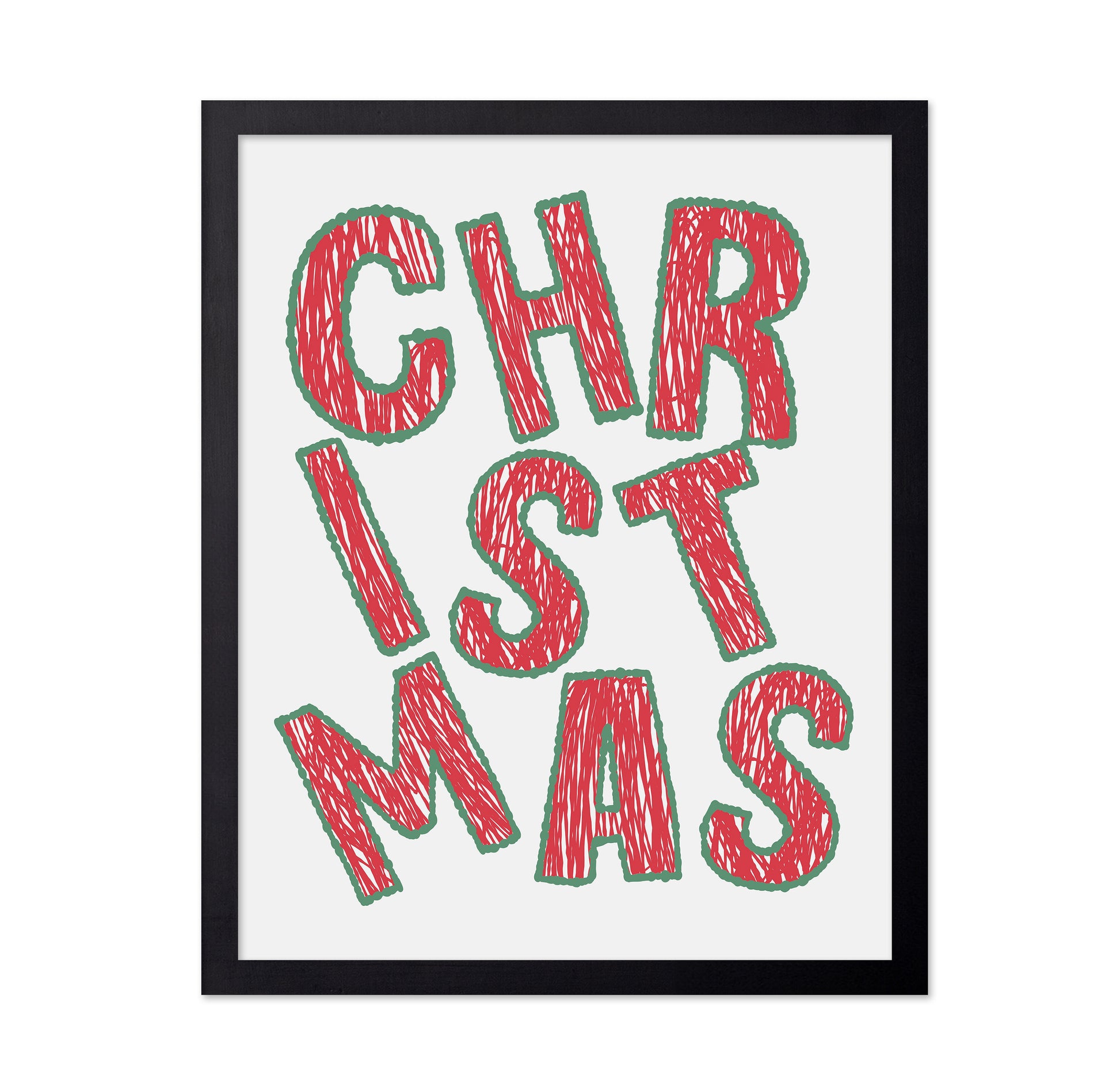 Christmas - Bold Tilted Letter