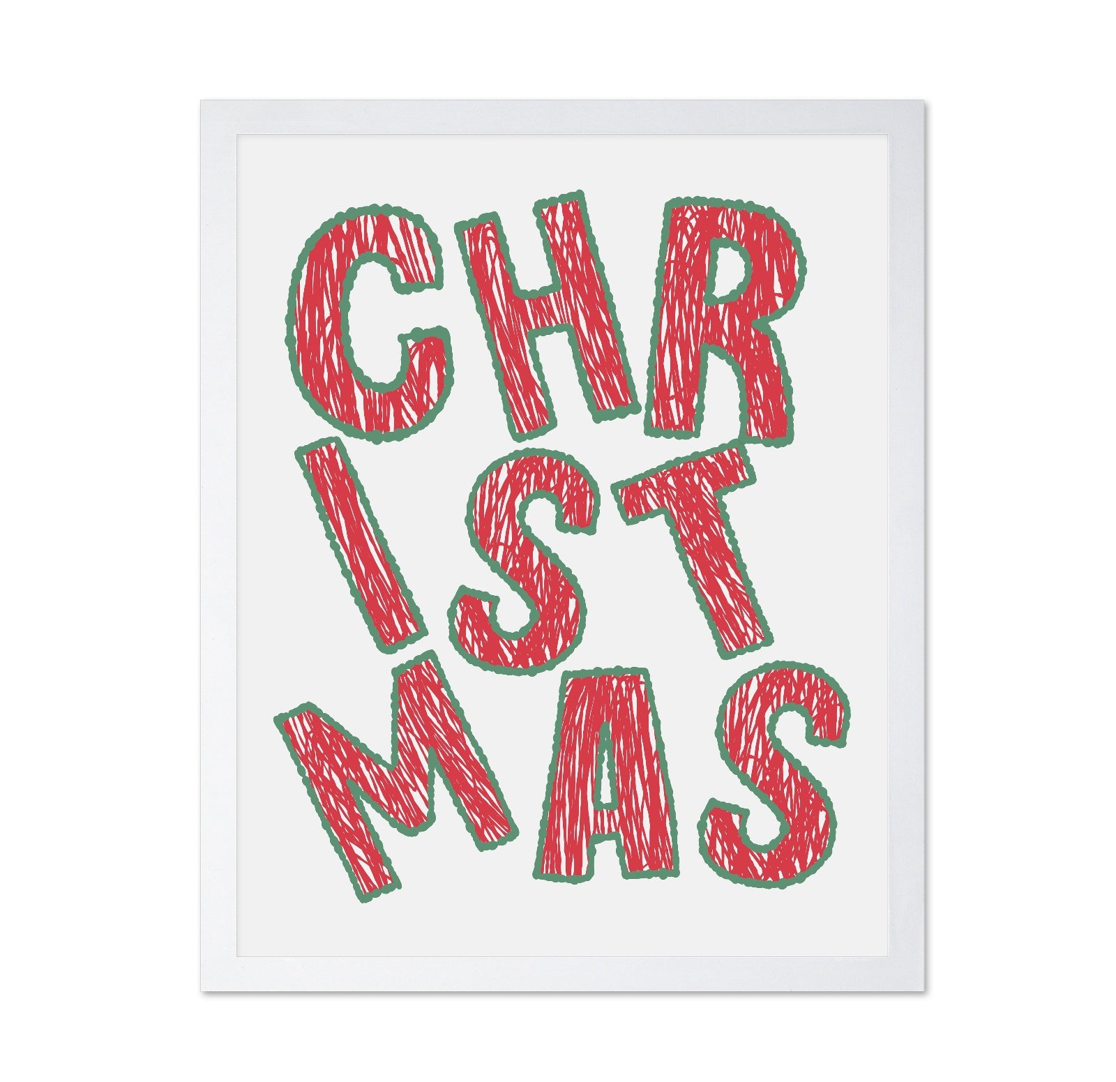 Christmas - Bold Tilted Letter