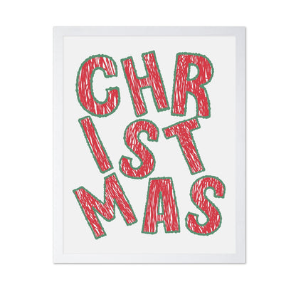 Christmas - Bold Tilted Letter