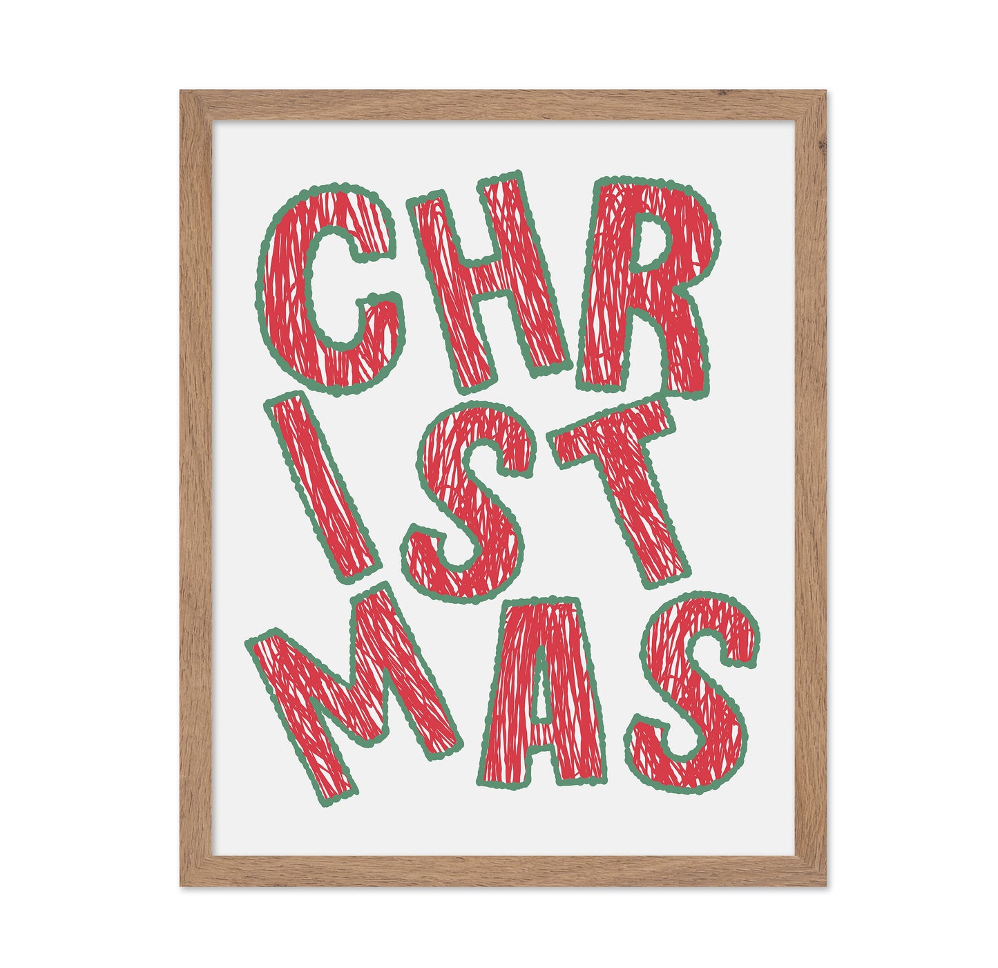 Christmas - Bold Tilted Letter