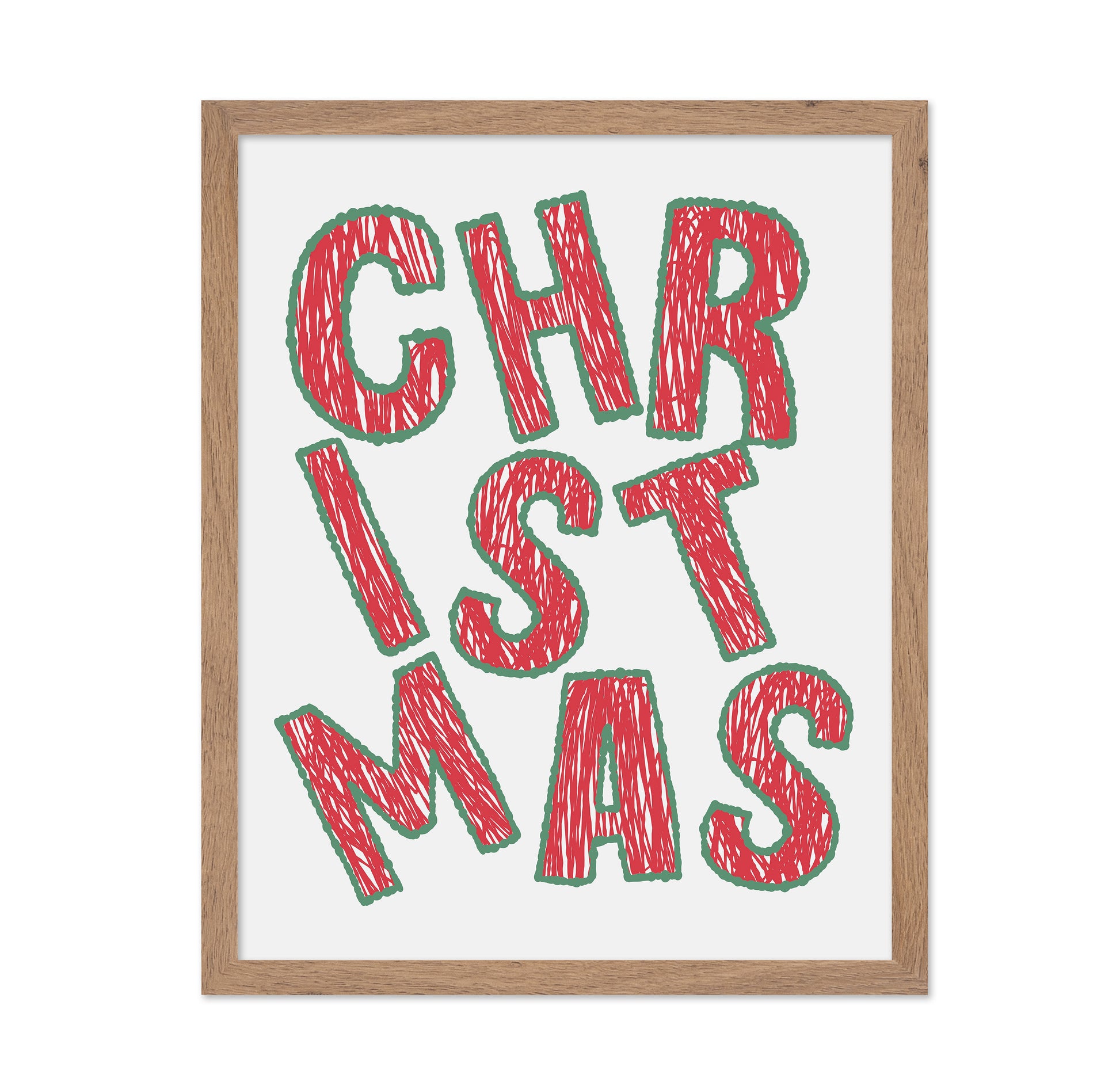 Christmas - Bold Tilted Letter
