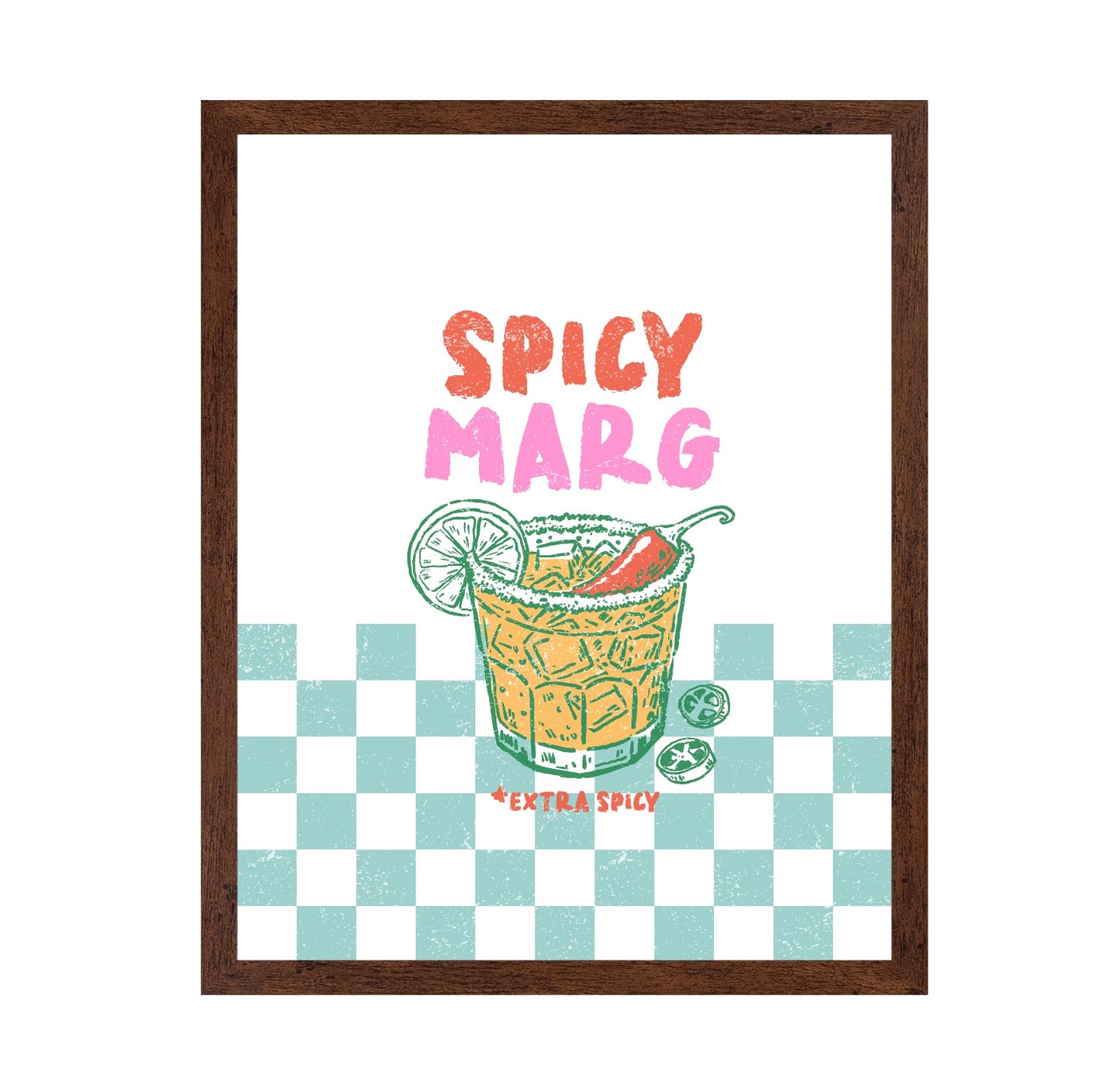 Spicy Marg on Green Checks