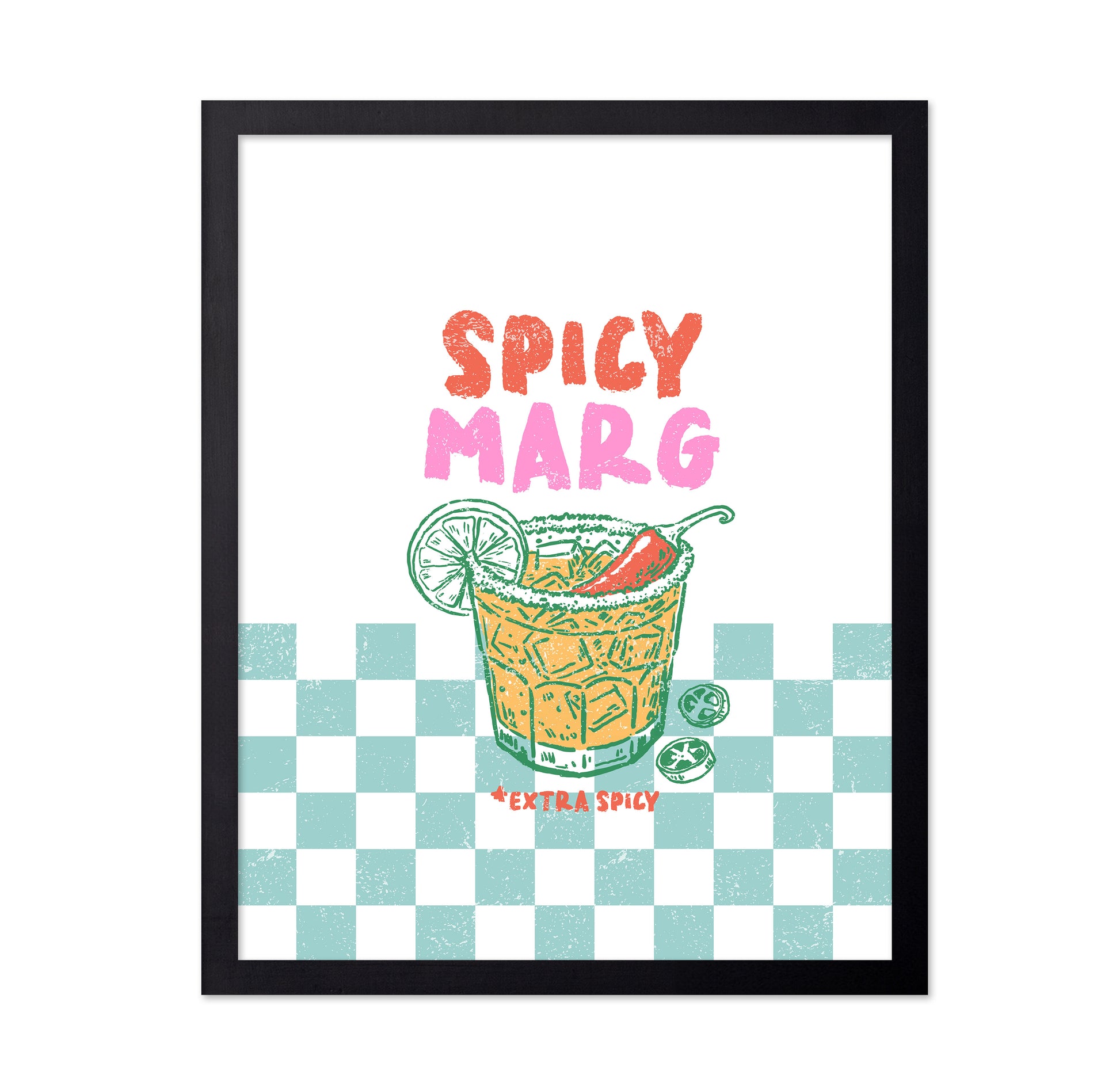 Spicy Marg on Green Checks