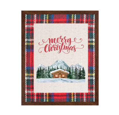 Merry Christmas Cabin - Red Flannel