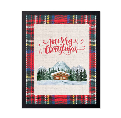 Merry Christmas Cabin - Red Flannel