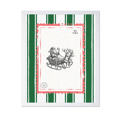 Santa Claus on a Sleigh Postage Stamp