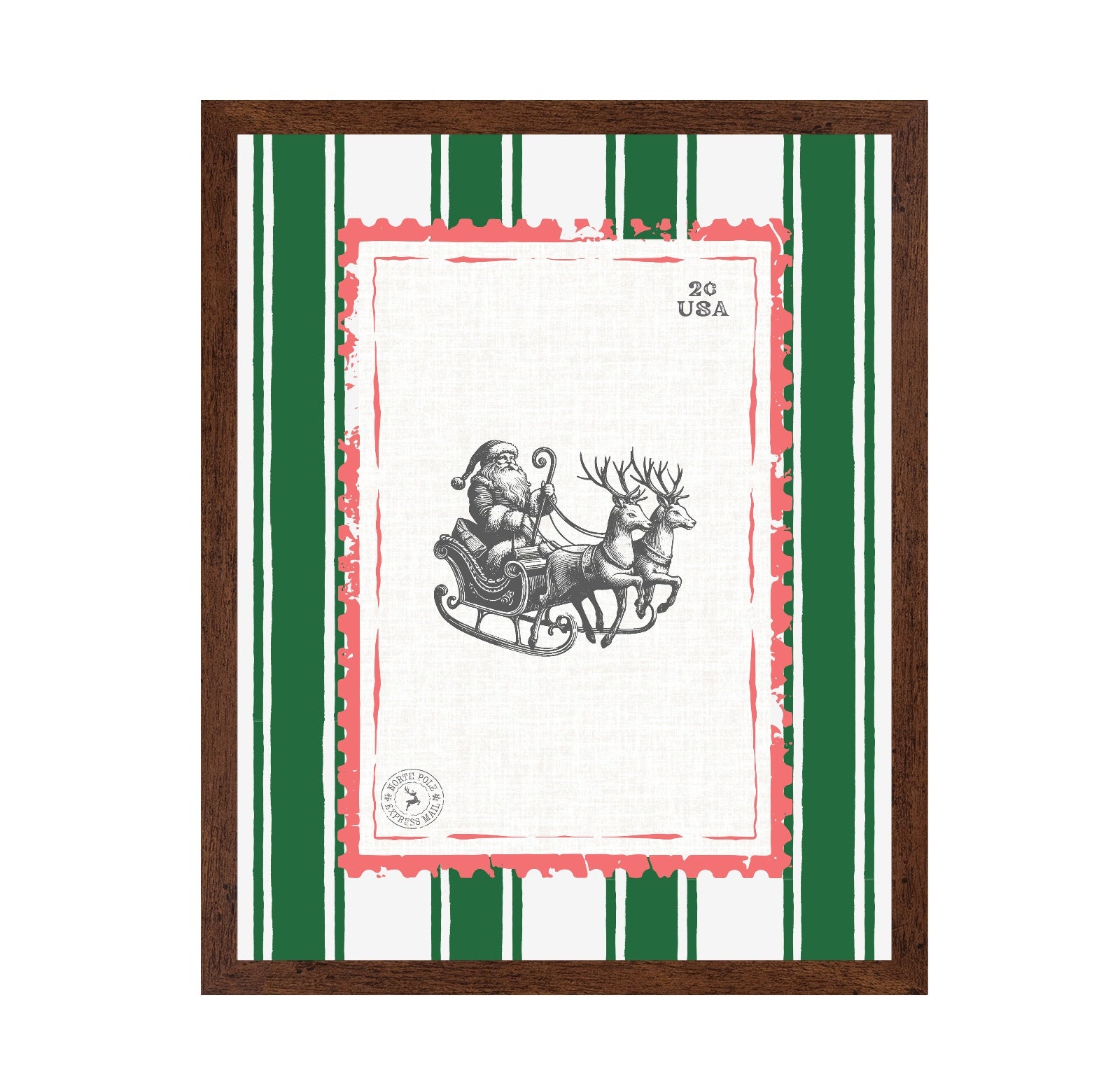 Santa Claus on a Sleigh Postage Stamp