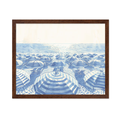 A Blue-Toned Beachscape