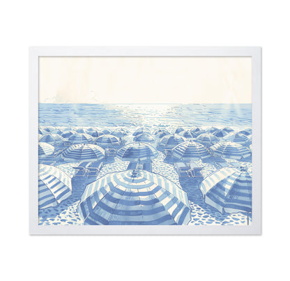 A Blue-Toned Beachscape