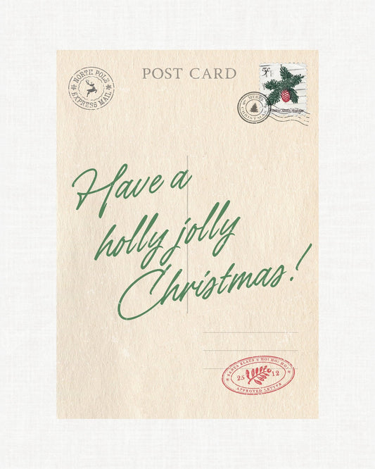 Holly Jolly Christmas Stamp