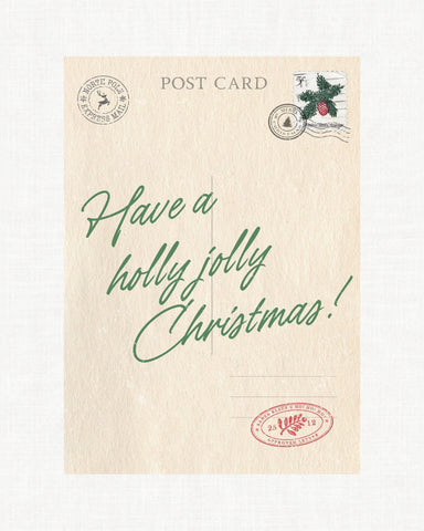 Holly Jolly Christmas Stamp