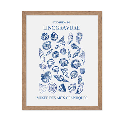 Seashells in Linocut