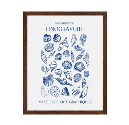 Seashells in Linocut
