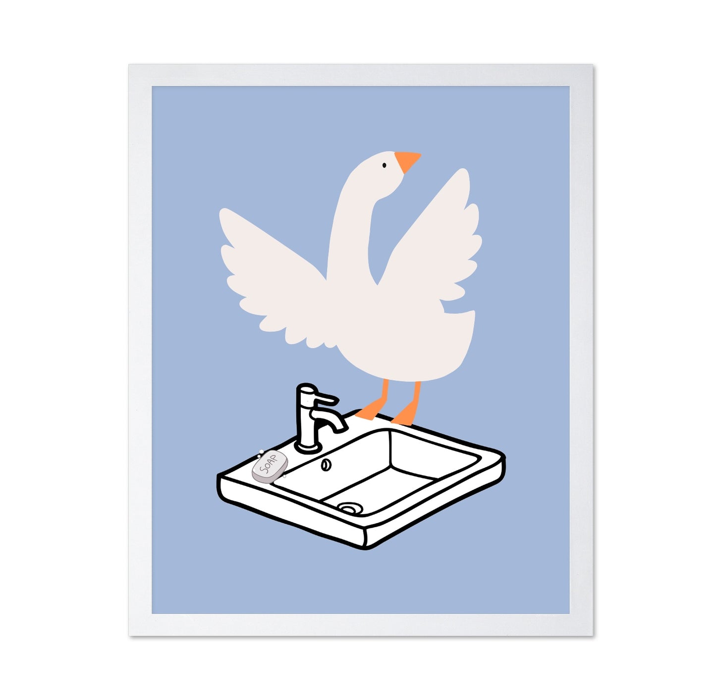 Goose on the Sink